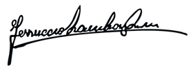 Ferruccio Lamborghini signature